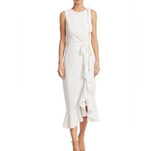Cinq A Sept Ivory Crepe Nanon Dress
